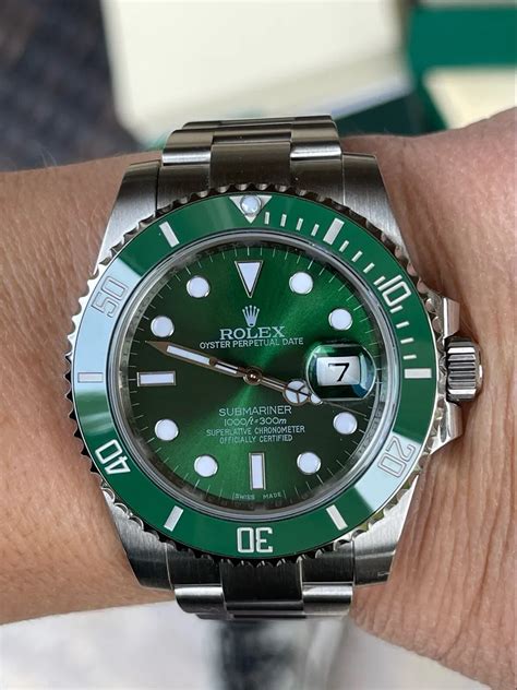 rolex green bezel submariner|rolex submariner two tone green.